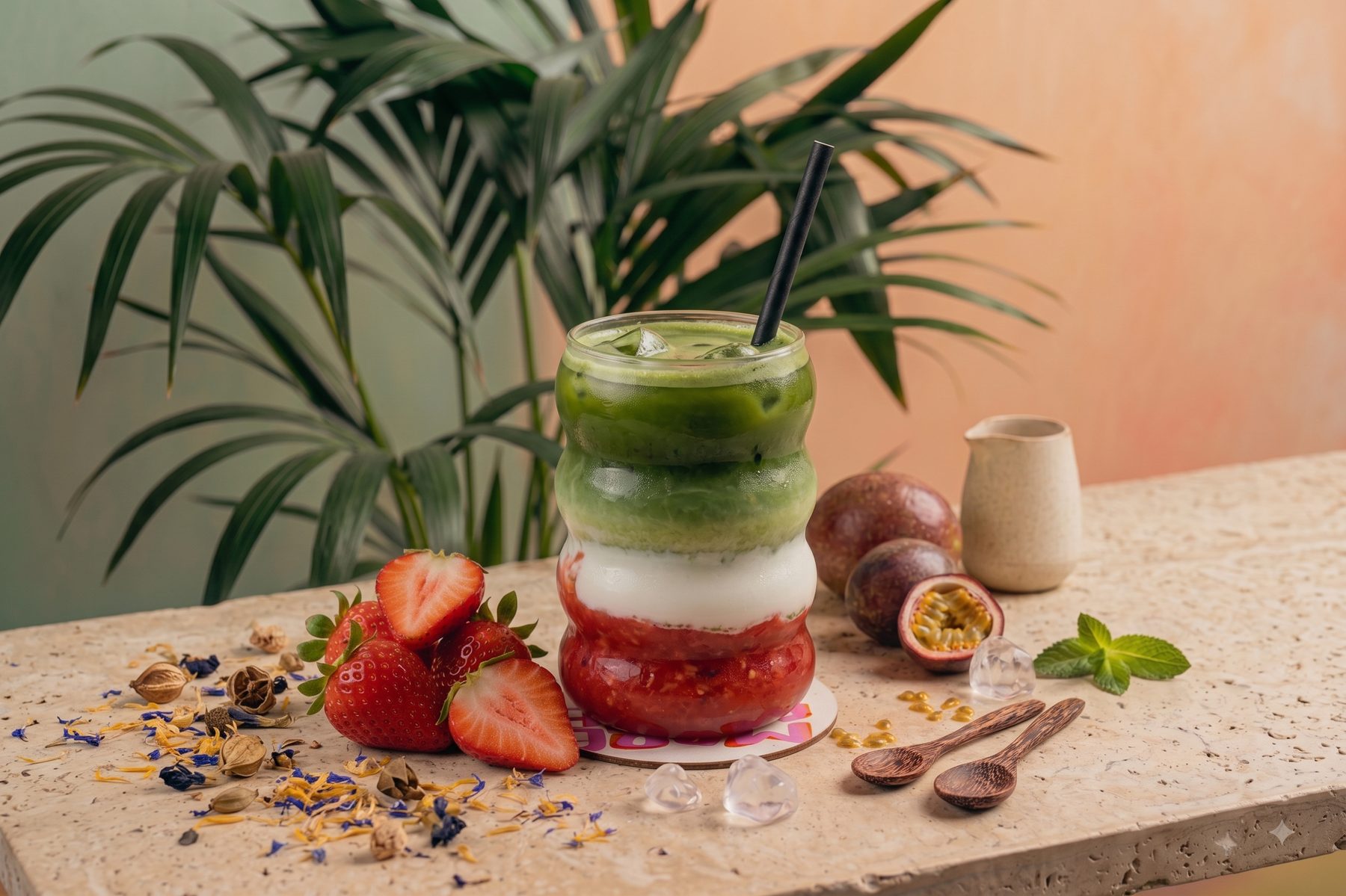 Iced Matcha Latte bei LIAMELLO